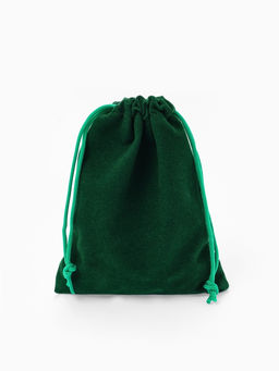 Набор мешочков бархатных 50 шт. 10×12×0.1 см, зелёный