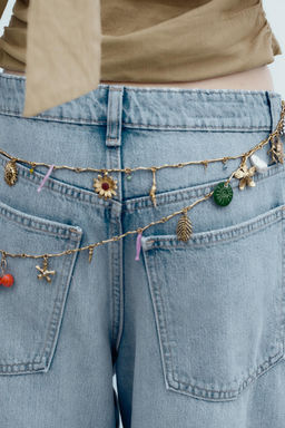 METAL CHARM BELT - Zara фото 2