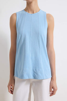 Siyah Relaxed Kolsuz Dikis Detayl? Tok %100 Pamuk Orme Bluz TWOSS26BZ00170 - Trendyolmilla фото 7