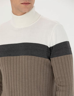 Vizon Melanj Slim Fit Bal_k__ Yaka Triko Kazak - Pierre cardin фото 7