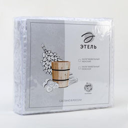 Халат вафельный женский удлинённый Этель «Boho» размер 50-52, цвет белый, 100% хлопок, 290 г/м²