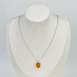 Кулон на цепочке из Янтаря 45 см +
