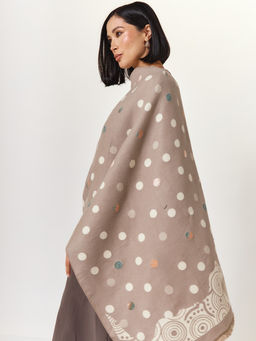 в составе ШЕРСТЬ и КАШЕМИР Большой, мягкий, теплый двусторонний палантин - Tantino фото 4