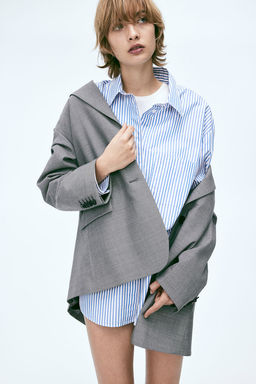Camisa oversize de popelina
