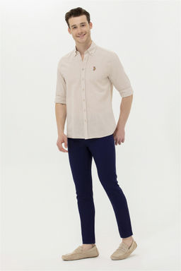 Мужские темно-синие брюки из плотной ткани - U.s. polo assn фото 8