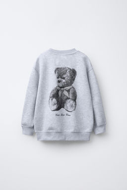 SUDADERA ESTAMPADO OSO / Gris vigor? - Zara фото 4