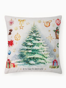 Подушка декоративная новогодняя «Этель. Time to decorate», 40×40 см, велюр
