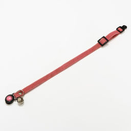 Ошейник кошачий мягкий с бубенчиком, 30 х 1 см, текстиль, розовый - Пижон фото 4