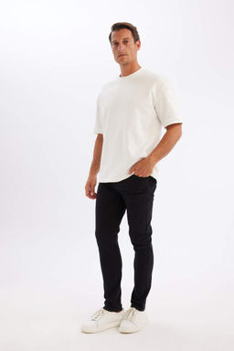 Брюки-чиносы скинни из парусины - Defacto фото 3