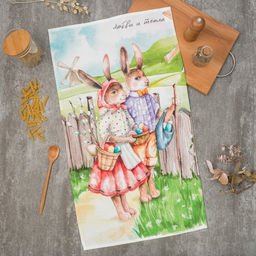 Полотенце пасхальное Этель Любви и тепла 40х73 см, 100% хл, саржа 190 гр/м2  фото 6