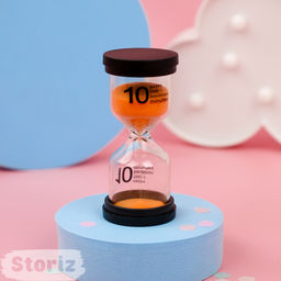 Песочные часы Originals оранжево-красный, 10 минут - Storiz фото 2