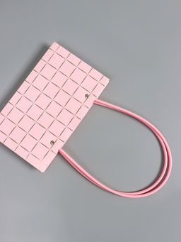 Цена за 10 шт. Сумка для цветов влагостойкая, розовая 22x10.5x13.5±5% см