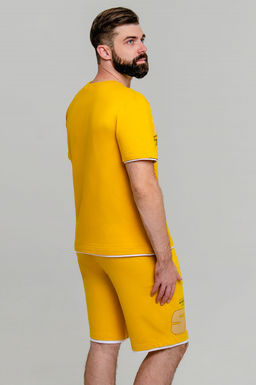 Арт. 63611 Комплект с шортами мужской 48-56 (5 шт) Цвет:горчичный - Идеал фото 12