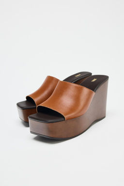 LEATHER WEDGE - Zara фото 3