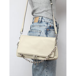 Сумка женская натуральная кожа GU 2033-0019, 1отд+карм/перег, плечевой ремень, бежевый SALE 259852 - Adelia фото 10