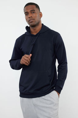 TRENDYOL MAN Mavi Regular/Normal Kesim Kapusonlu Uzun Kollu Sweatshirt TMNAW20SW0162 - Trendyolmilla фото 28