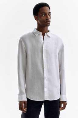 Camisa de lino Regular Fit - H&m фото 4