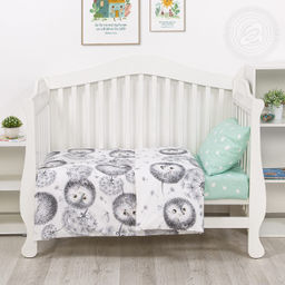 Ежата Детский/Пододеяльник: 1 шт. - 147*112; Простыня: 1 шт. - 150*110; Наволочка: 1 шт. - 40*60; Поплин ясельный - Артпостелька фото 2