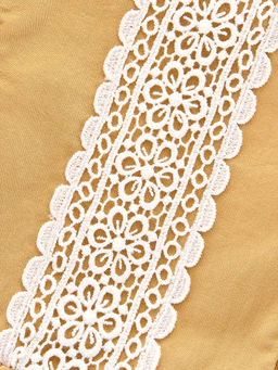 Платье для девочки нарядное праздничное в садик UD 7352 бежевый - Mini maxi фото 7