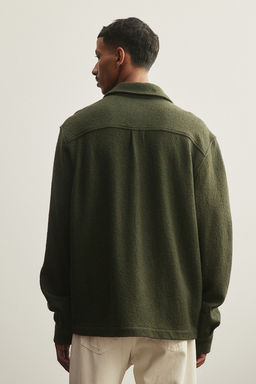 Sobrecamisa en mezcla de lana Regular Fit - H&m фото 4