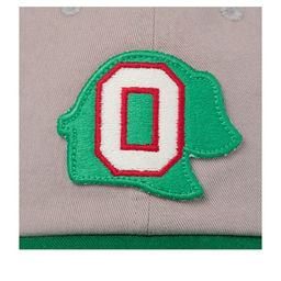 Бейсболка AMERICAN NEEDLE арт. SMU715A-OAO Oakland Oaks New Timer Slouch MILB (серый / зеленый)  фото 3