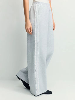 Широкие брюки из хлопка с кружевом / Zarina