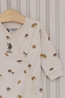 Erkek Bebek Krem Pijama Tak_m_ - U.s. polo assn фото 2