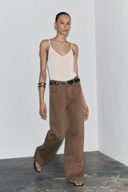 ZW COLLECTION HIGH-WAIST WIDE-LEG JEANS