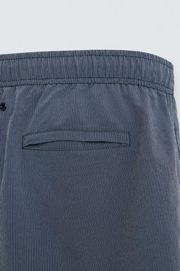 STRIPED MID-LENGTH SWIMMING TRUNKS - Zara фото 9