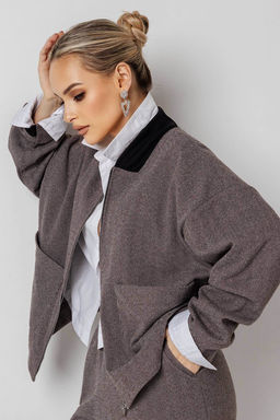 Жакет женский 4473/02/Коричневый