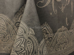 0с23 ЯК Скатерть 178*229 "Огурчик изящный" цв. темно-серый