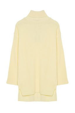 Ac?k Sar? Genis Kal?p Bal?kc? Yaka Triko Kazak TWOAW25KZ00131