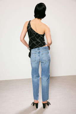Mavi STUDIO Yuksek Bel %100 Pamuk Straight Duz Kesim Jeans TWOSS26JE00238 - Trendyolmilla фото 7