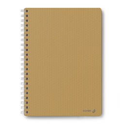 "Светоч" 80Т27 Тетрадь общая с пластиковой обложкой, тиснение серебряной фольгой, 500 мкм., A4 80 л. на гребне 65 г/кв.м , белизна 100 % 4 шт. клетка 02093 Бежевая