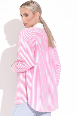 Рубашка Севилья (полоска/розовая) - Эльза фото 10