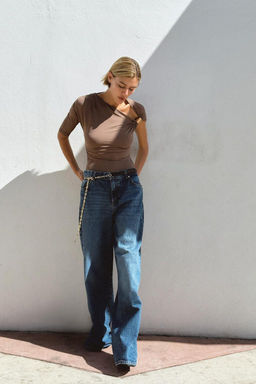ASYMMETRIC POLYAMIDE TOP - Zara фото 14