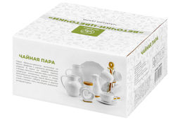 Чайная пара Elan Gallery Веточки-цветочки 300 мл  фото 20