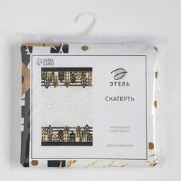 Скатерть Этель: Золотой город 180 147 см с ГМВО, 100 % хлопок, саржа, 190 г/м  фото 8