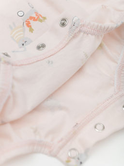 Комбинезон для девочки с длиным рукавом 2шт., бел/роз - Lesi kids фото 9