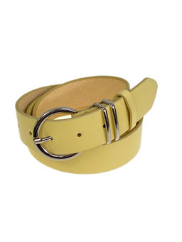 Ремень женский из искусственной кожи, цвет светло желтый