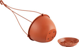 Цена за 2 шт. Горшок подвесной c фиксируемым поддоном InGreen Athena 1,5 Л, терракотовый IG146010031