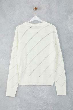 Siyah Ajurlu/Delikli Triko Kazak TWOAW24KZ00157 - Trendyolmilla фото 14