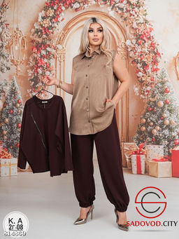 Костюм тройка блузка из шелка - Bruno фото 7