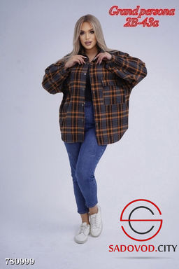 Женская рубашка в клетку - Bruno фото 6