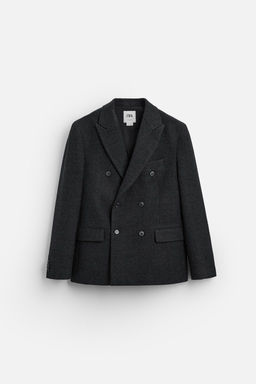 DOUBLE-BREASTED WOOL BLAZER - Zara фото 6