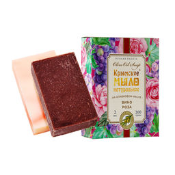 Набор Крымское мыло натуральное на оливковом масле ВИНО и РОЗА МН, 200г