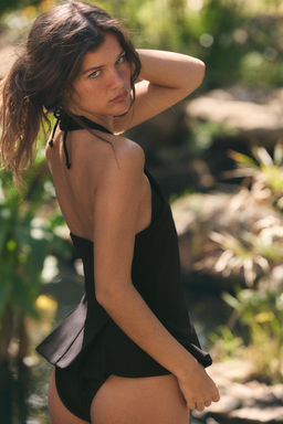 TOP HALTER PLIEGUES / Negro - Zara фото 11