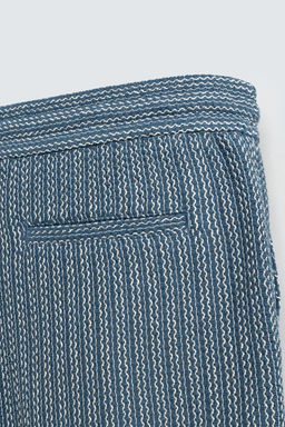 JACQUARD TEXTURED BERMUDA SHORTS - Zara фото 10