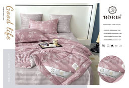 Одеяло Boris с простыней и наволочками Двухсторонний Страйп-сатин ODBORDSS017 Евро