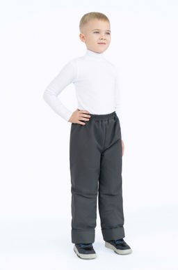 Брюки на поясе мембранные демисезонные черные - Arctic kids фото 5